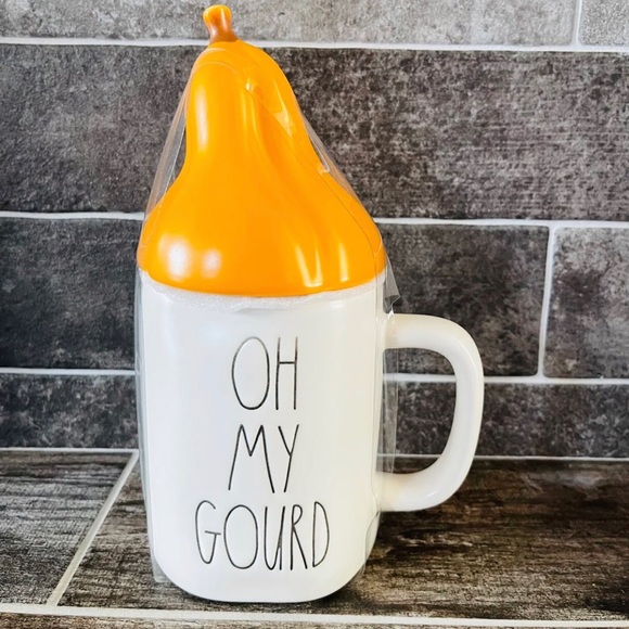 Rae Dunn Oh My Gourd PUMPKIN TOP NWT - Picture 1 of 1